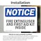 Signmission Fire Extinguisher And First Aid Kit Inside OSHA Notice Sign, Vinyl Decal, 14in W x 10in L, 2PK OS-2PACK-NS-D-1014-L-12592 - alternate 6